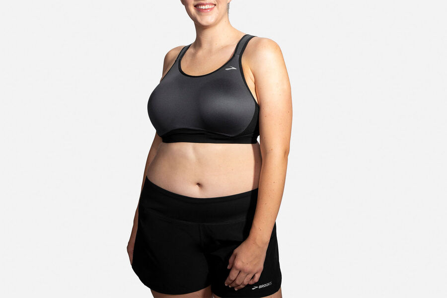 Brooks Women's Maia Bras Asphalt/Black ( EQBAR1745 )